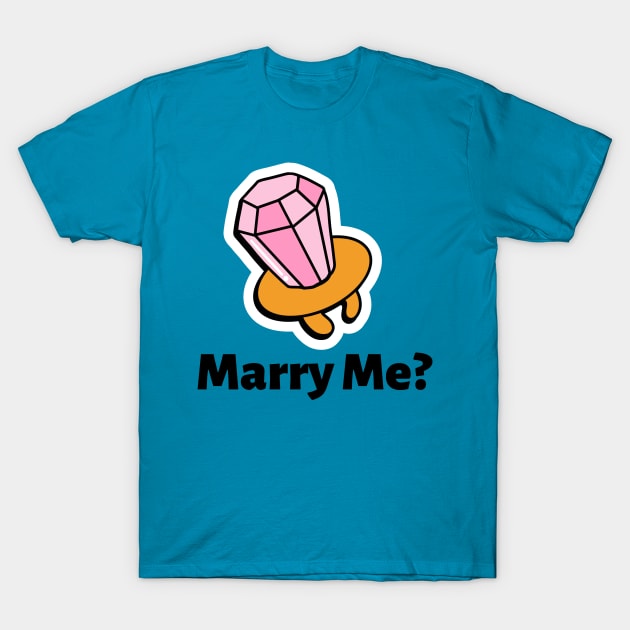 Ring Pop- Marry Me? T-Shirt by Q&C Mercantile